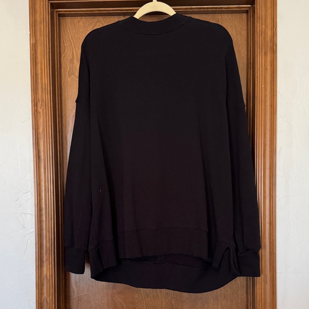 Aerie Black Oversized Sweatshirt